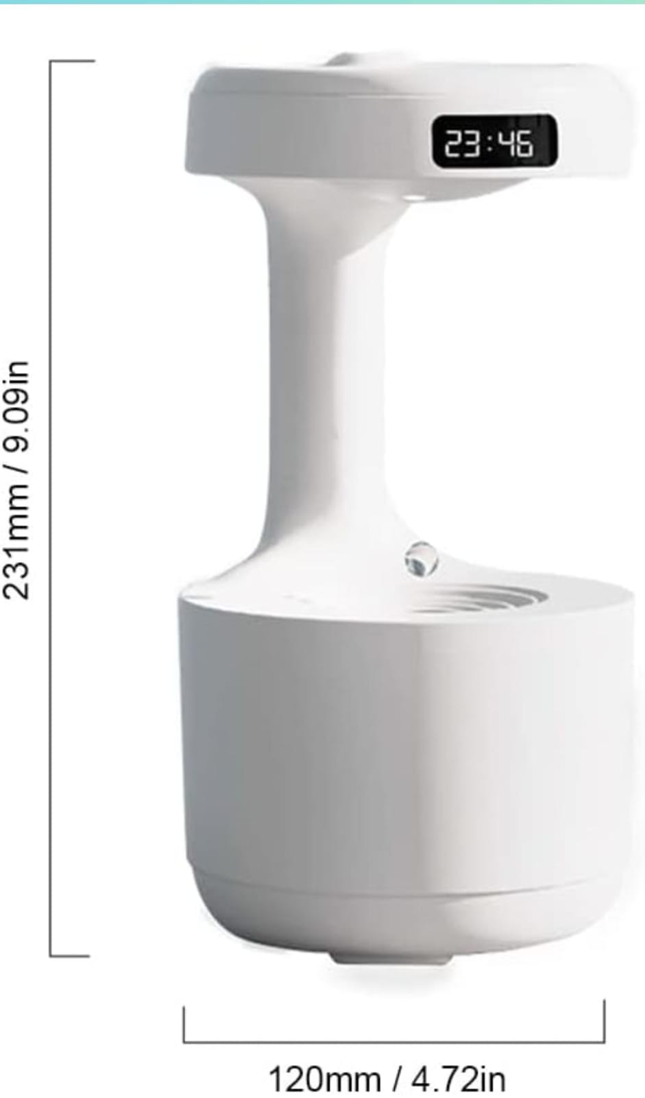 Anti Gravity Air Humidifier Countercurrent Water Droplet