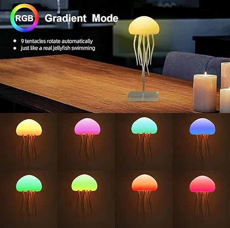 Voice Control Jellyfish Lamp With Dancing Legs