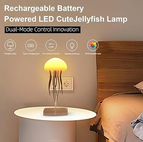 Voice Control Jellyfish Lamp With Dancing Legs