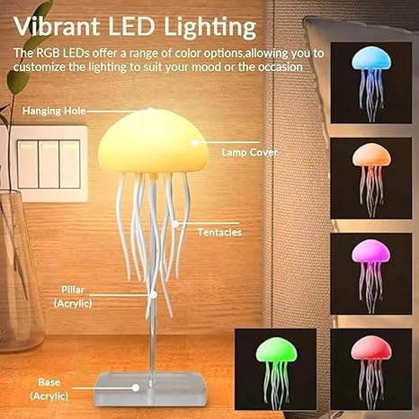 Voice Control Jellyfish Lamp With Dancing Legs