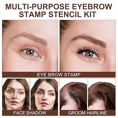 Eyebrow Stamp Stencil Kit