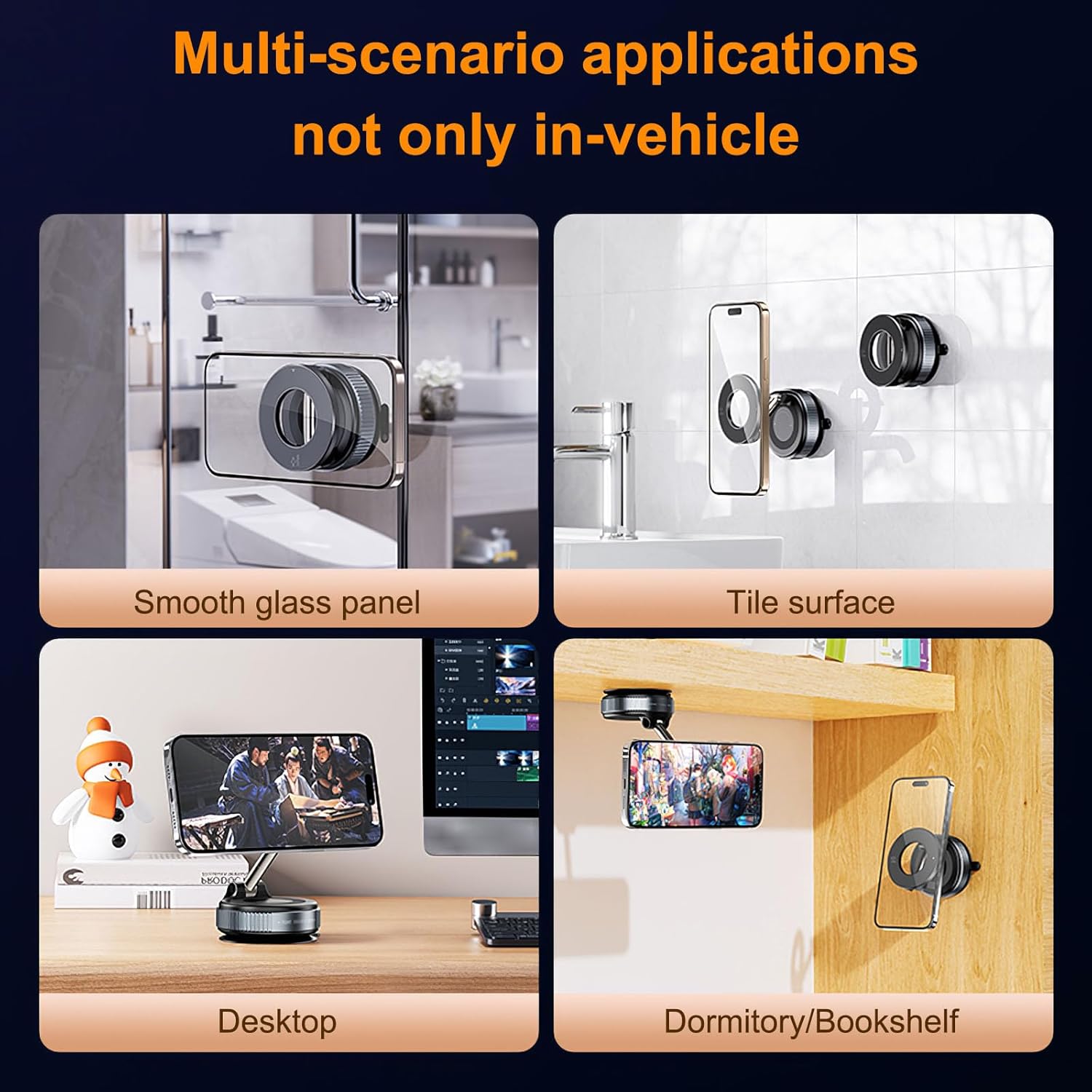 360° Rotating Magnetic Vacuum Suction