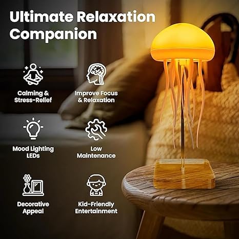 Voice Control Jellyfish Lamp With Dancing Legs